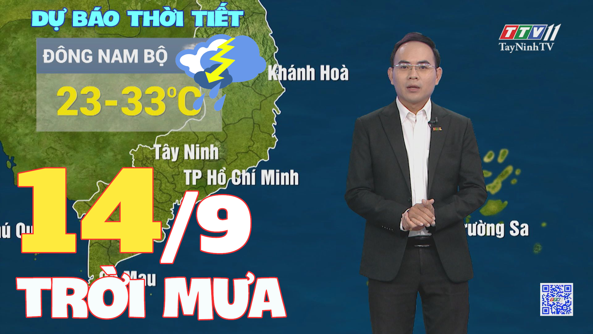 Bản tin thời tiết 14-9-2024 | TayNinhTVENT